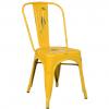 Tolix kolsuz metal sandalye kırmızıTolix sandalye eskitme sarı renk