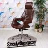 Wagner Müdür Ve Yönetici Koltuğu (Koyu Kahverengi Deri)