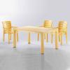 90x150 Plastik Masa Sandalye Takımı Sarı
