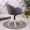 Bellasoft Çalışma Koltuğu Gri Peluş Kumaş