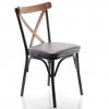 Paris Thonet Metal Sandalye Kahve