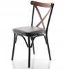 Paris Thonet Metal Sandalye Kahve