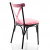 Paris Thonet Metal Sandalye Pembe