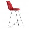 Aymes Krom Eyfel Ayaklı Bar Sandalyesi Kırmızı