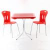 70x70 Plastik Masa Kırmızı