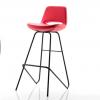 Rasko Eyfel siyah ayaklı bar sandalyesi 75 h Kırmızı