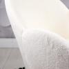 Bellasoft Çalışma Koltuğu Beyaz Peluş Kumaş