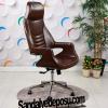 Wagner Müdür Ve Yönetici Koltuğu (Koyu Kahverengi Deri)