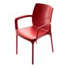 Leon Kollu Poliproplen Sandalye Kırmızı