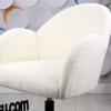 Bellasoft Çalışma Koltuğu Beyaz Peluş Kumaş