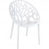 crystal polikarbon sandalye beyaz