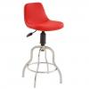 Gabriel Krom Sosis Ayaklı Bar Sandalyesi Kırmızı