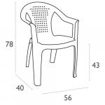 samba kollu plastik sandalyeler