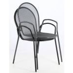Foça 2 Metal Sandalye Siyah