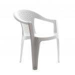 2,5 kg kollu plastik sandalye (Tam Beyaz)
