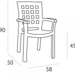 Maki plastik bahçe ve balkon sandalyeleri