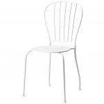 Ferforje 3 metal sandalye beyaz