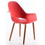 XL Aymes kollu Poliproplen sandalye kırmızı
