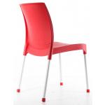 Leon Kolsuz Poliproplen Sandalye Kırmızı