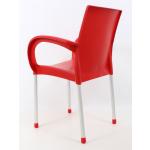 Roma Plastik Sandalye Kırmızı