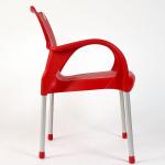 Sarıyer alüminyum ayaklı plastik sandalye kırmızı