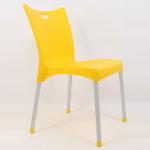 Tuğra kolçaksız plastik sandalye sarı