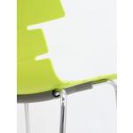 Çizgi poliproplen sandalye yeşil