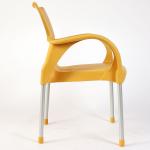 Sarıyer alüminyum ayaklı plastik sandalye sarı