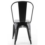 Tolix kolsuz metal sandalye siyah