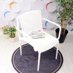 Solis Kollu Plastik Sandalye (Beyaz)