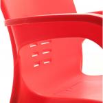 Tuğra Kollu Poliproplen Sandalye Kırmızı