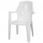 Kurdale Kollu Plastik Sandalye Beyaz