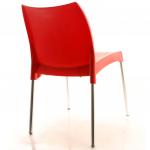 Crey Alüminyum Ayaklı Plastik Sandalye Kırmızı