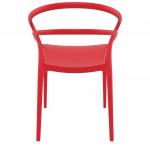 Pıa Kırmızı Plastik Sandalye