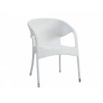 Lily-Tiamo Rattan Masa Sandalye Beyaz