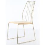 Liz Özel Tasarım Metal Yemek Sandalyesi Sarı