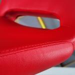Rasko Sabit Ayaklı Bar Sandalyesi (Kırmızı Deri)