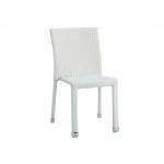 Lily-Solo Kolsuz Rattan Masa Sandalye Takım Beyaz