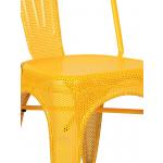 Delikli tolix sandalye sarı