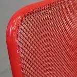 Dacia Kollu Metal Sandalye Kırmızı