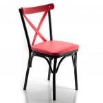 Paris Thonet Metal Sandalye Kırmızı