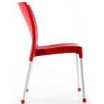 Leon Kolsuz Poliproplen Sandalye Kırmızı