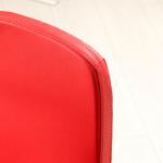 Gabriel Çemberli Bar Sandalyesi (Kırmızı Deri)