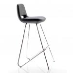 Rasko Eyfel krom ayaklı bar sandalyesi  siyah