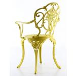 Döküm sandalye 004 kollu sarı