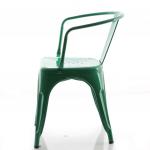 Tolix Kollu Metal Sandalye Yeşil
