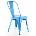 Tolix Kolsuz Metal Sandalye Mavi