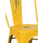 Tolix Sandalye Eskitme Sarı Renk