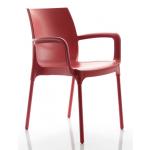 Leon Plus Kollu P.p. Sandalye Kırmızı ayaklı