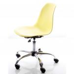 wome krom ayaklı çalışma koltuğu sarı
